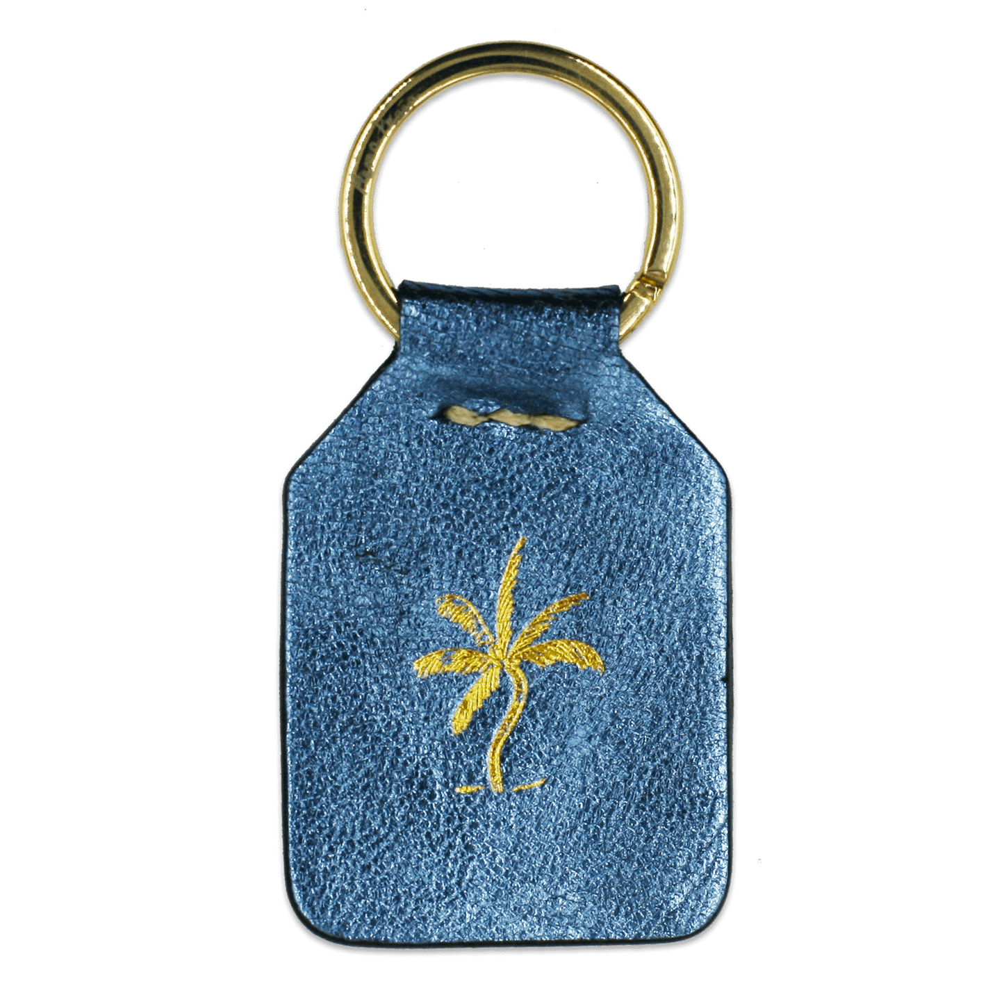 Disco Blue + Goldy Palm Tree - Keyring