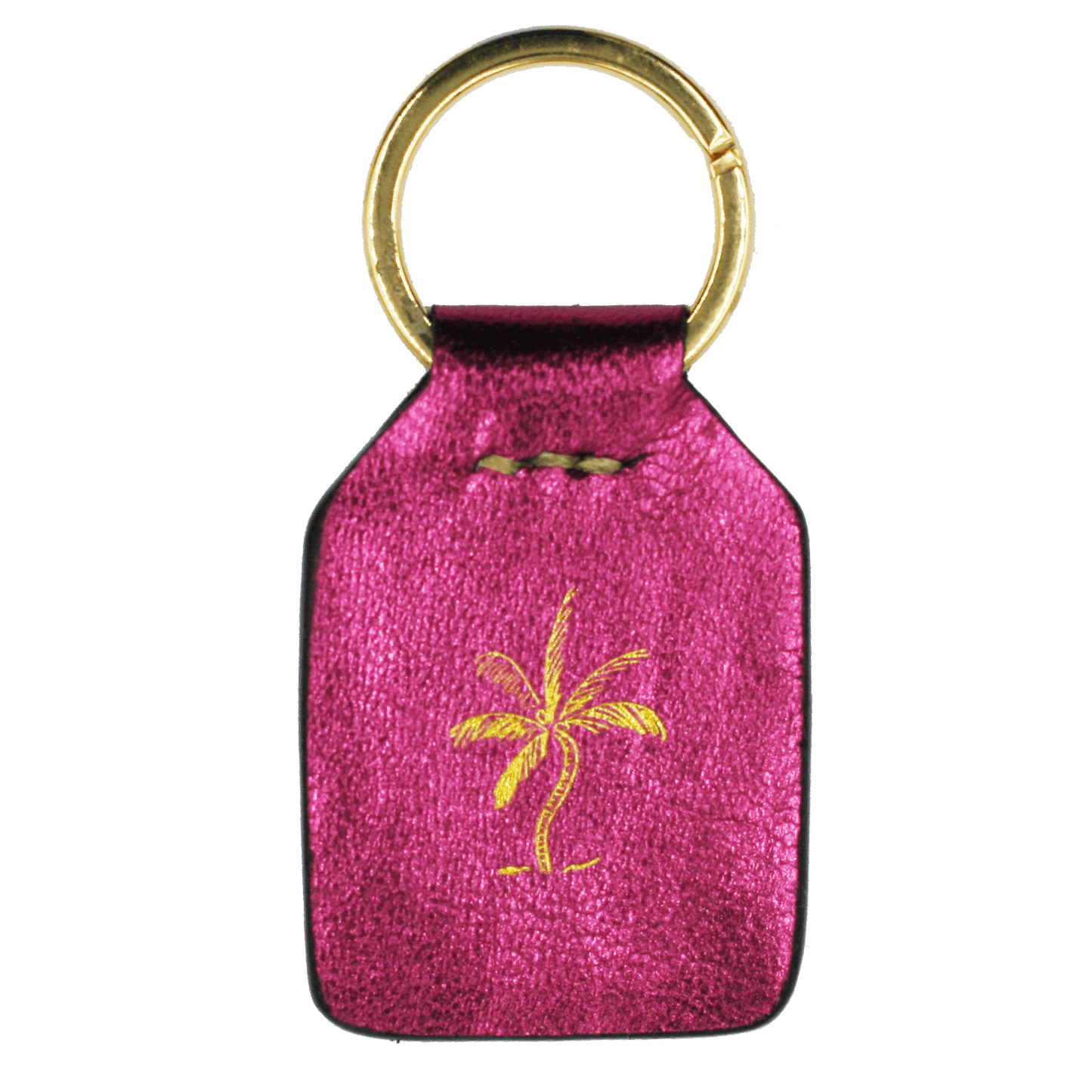 Disco Pink + Goldy Palm Tree - Keyring