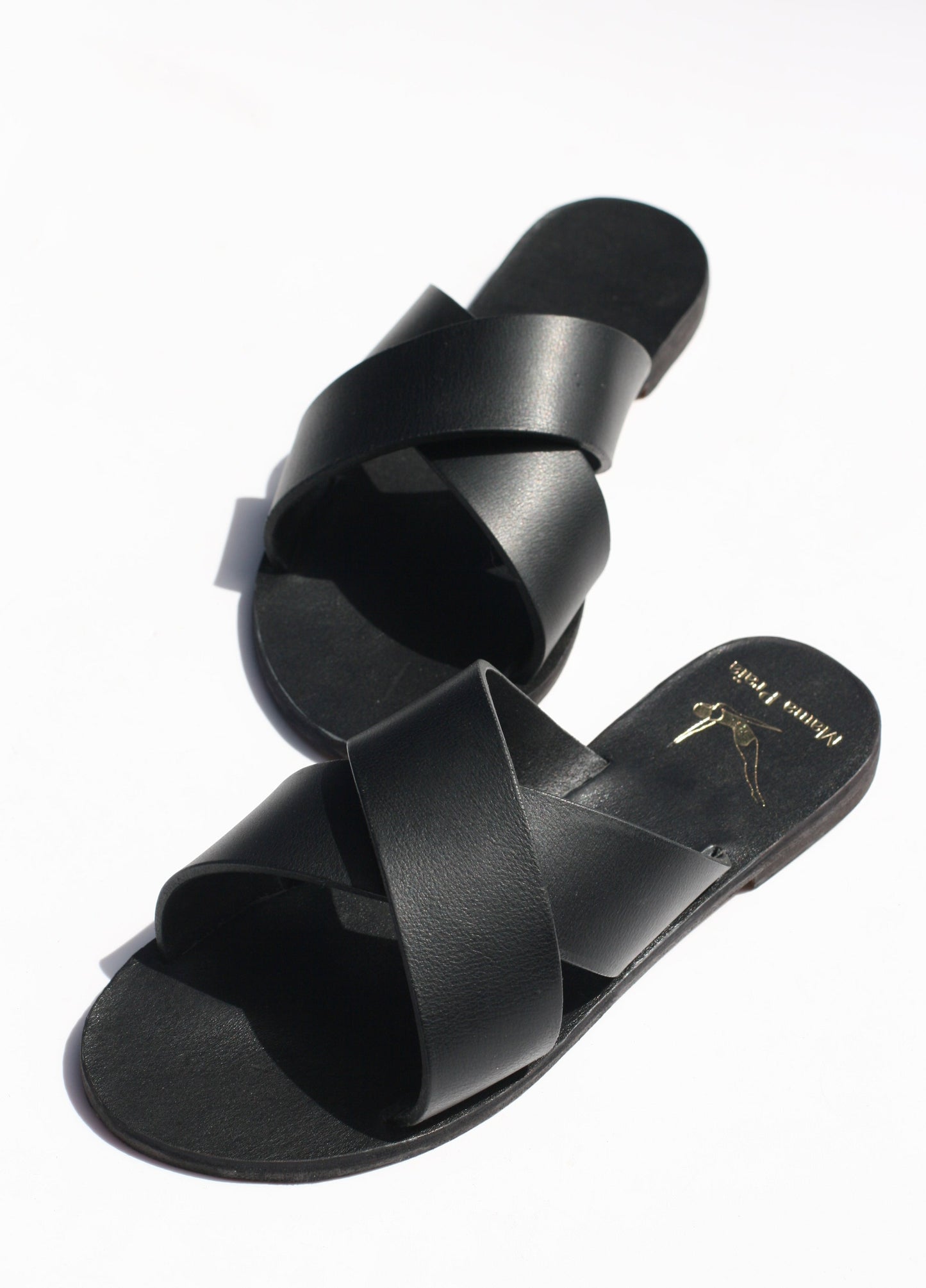 All Black - Sandales Cross