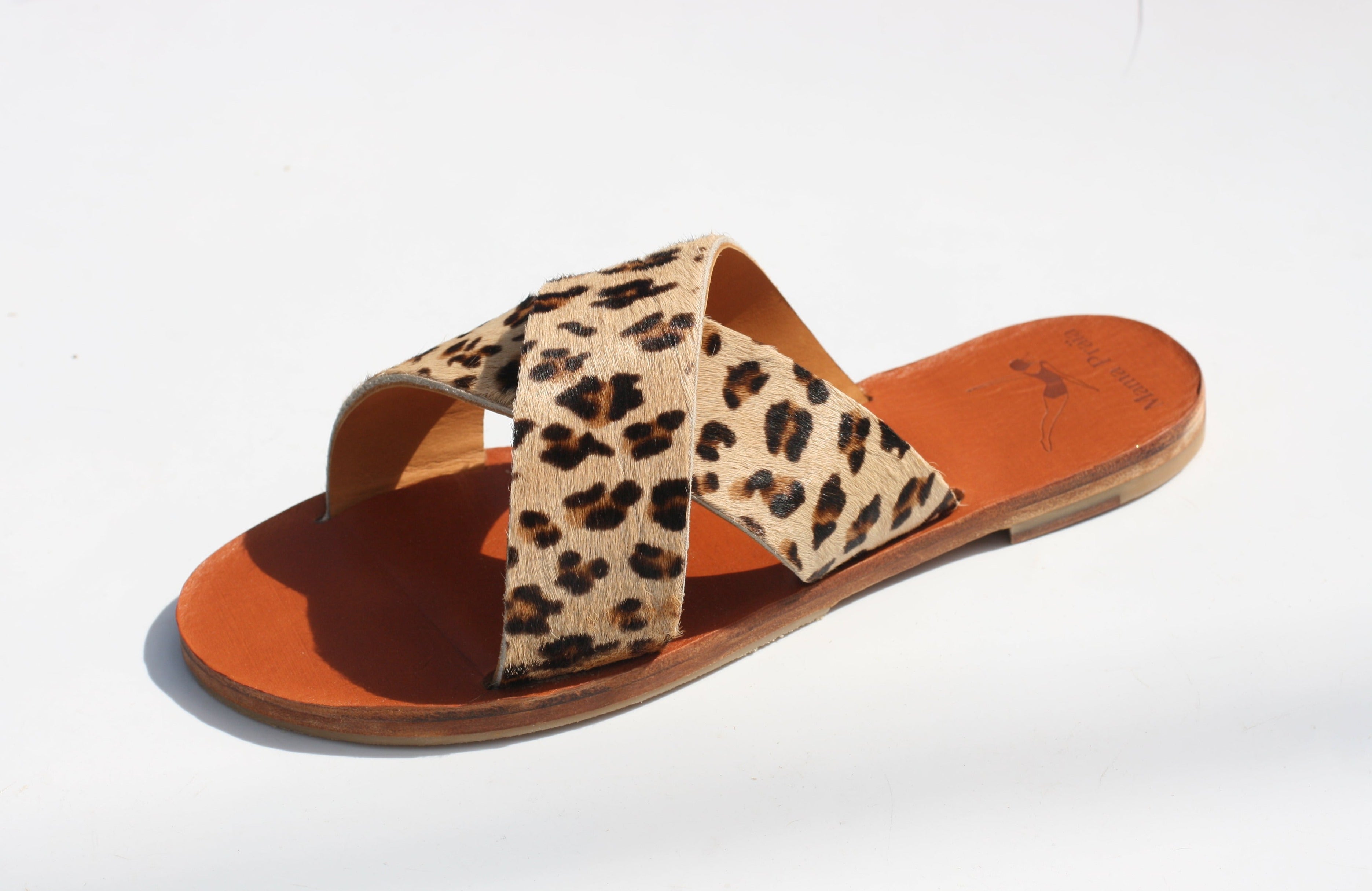 ZBYY Women's Leopard Patchwork Braided Rope Low Wedge Sandals - Open Toe Gladiator Sandals