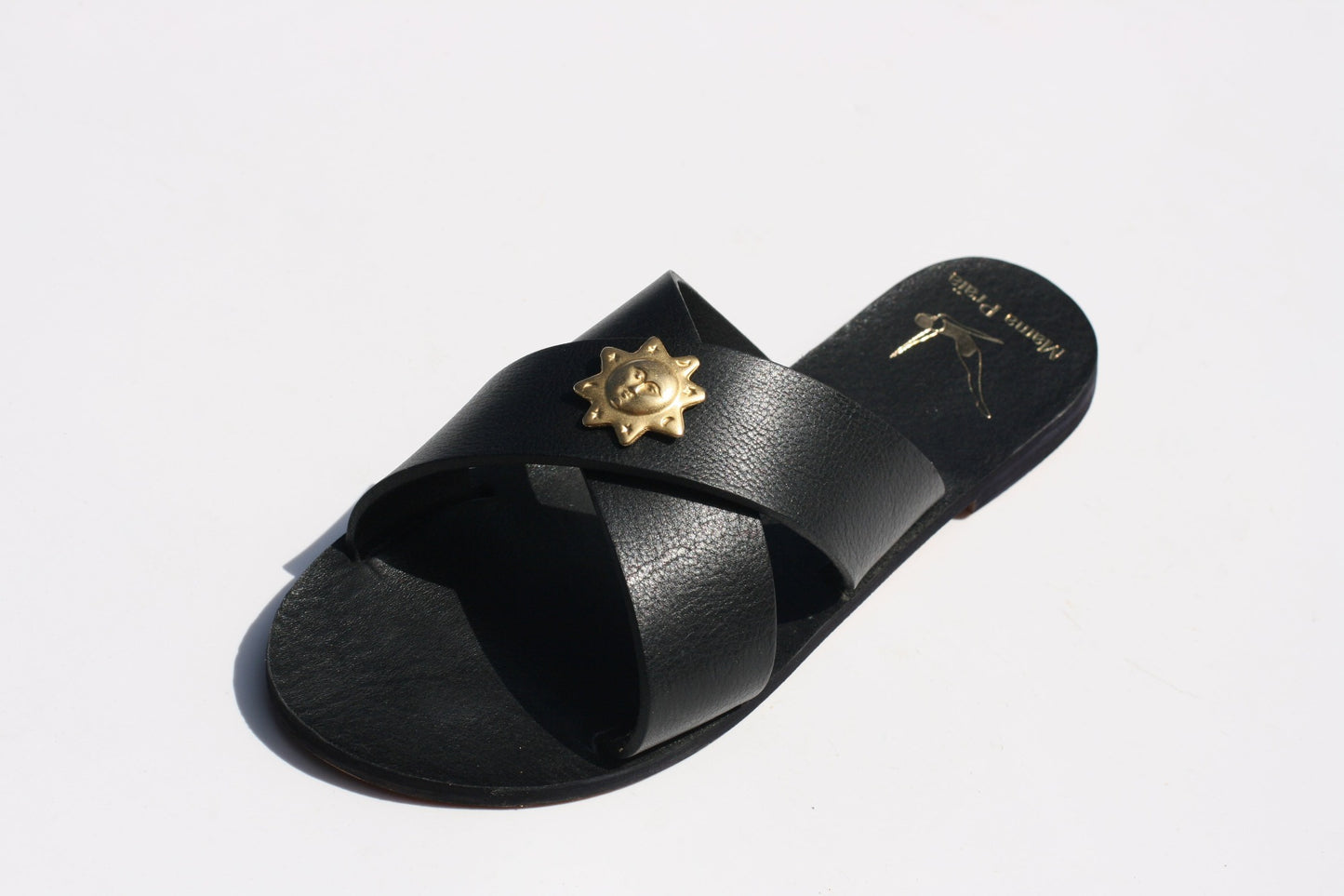 All Black Sun - Cross Sandals