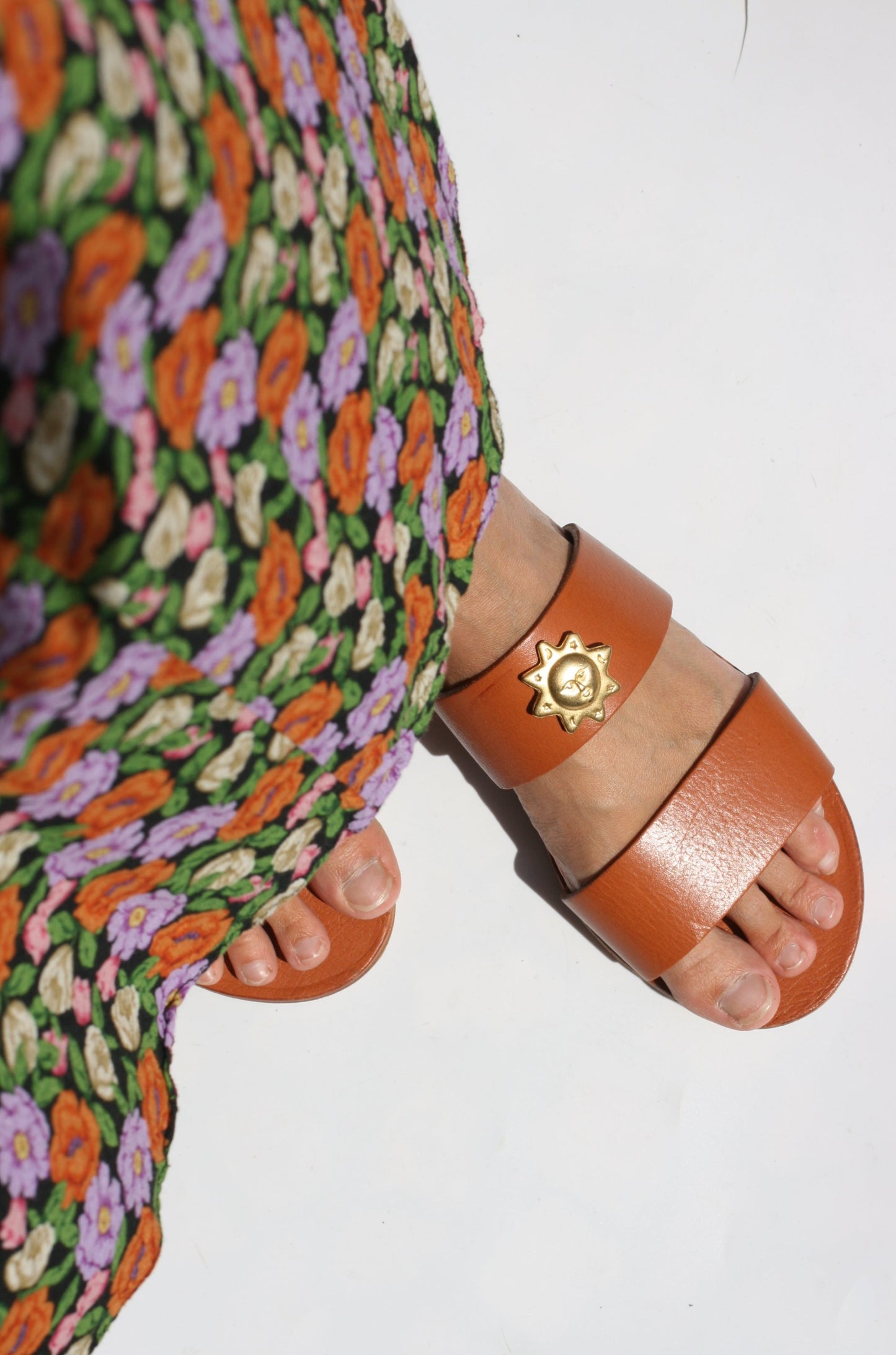 Camel Sun - Two-Strap Sandals