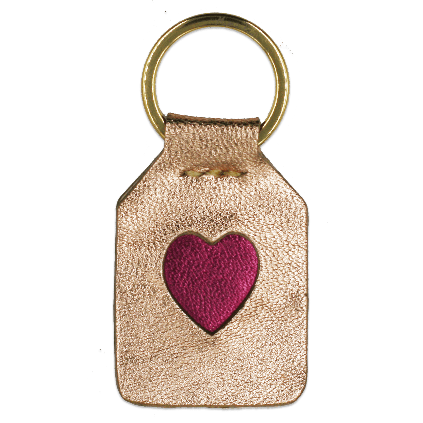 Goldy Pink + Disco Pink Heart - Keyring