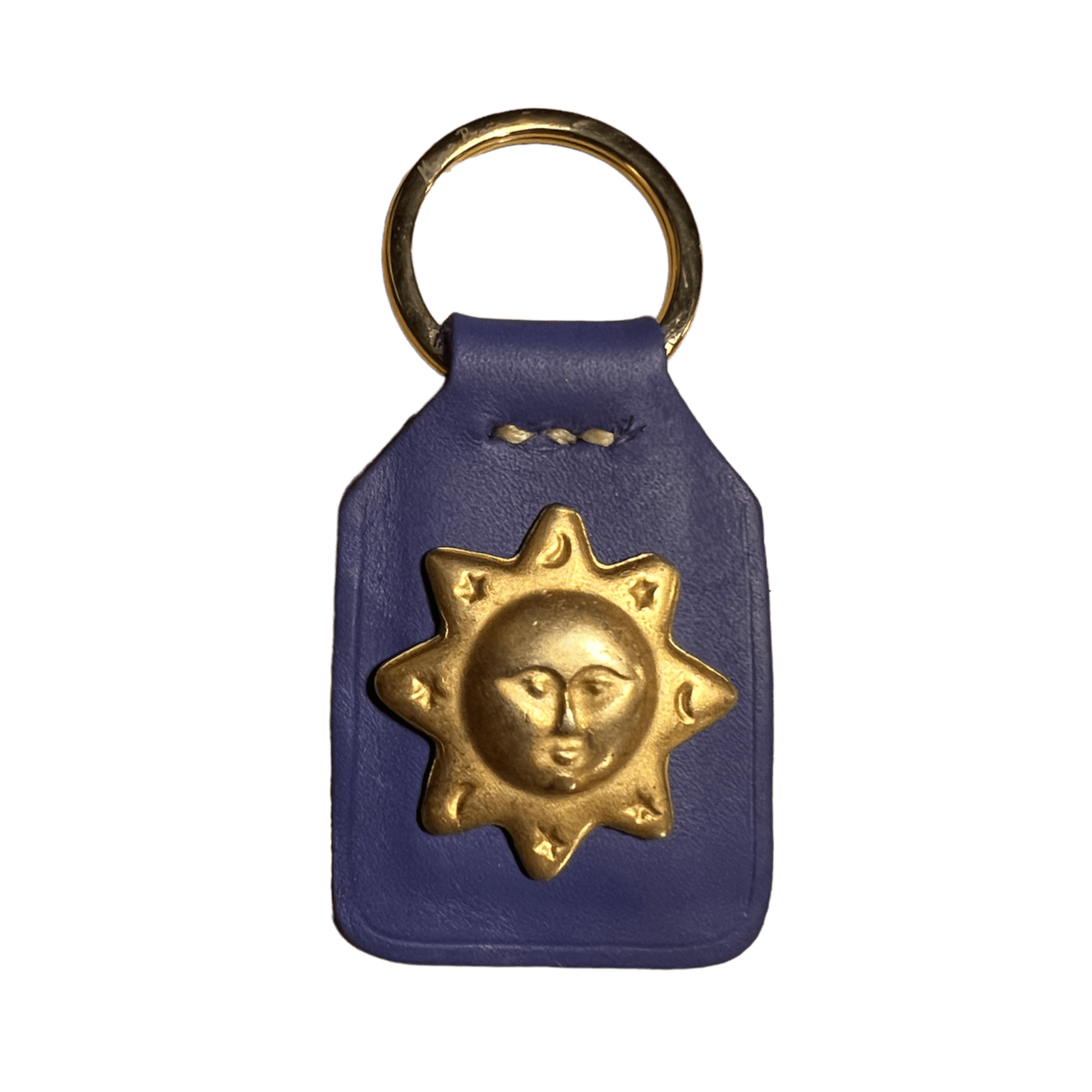 小物 Supreme Guadalupe Leather Keychain Blue Supreme Guadalupe Leather Keychain (FW23) - $38