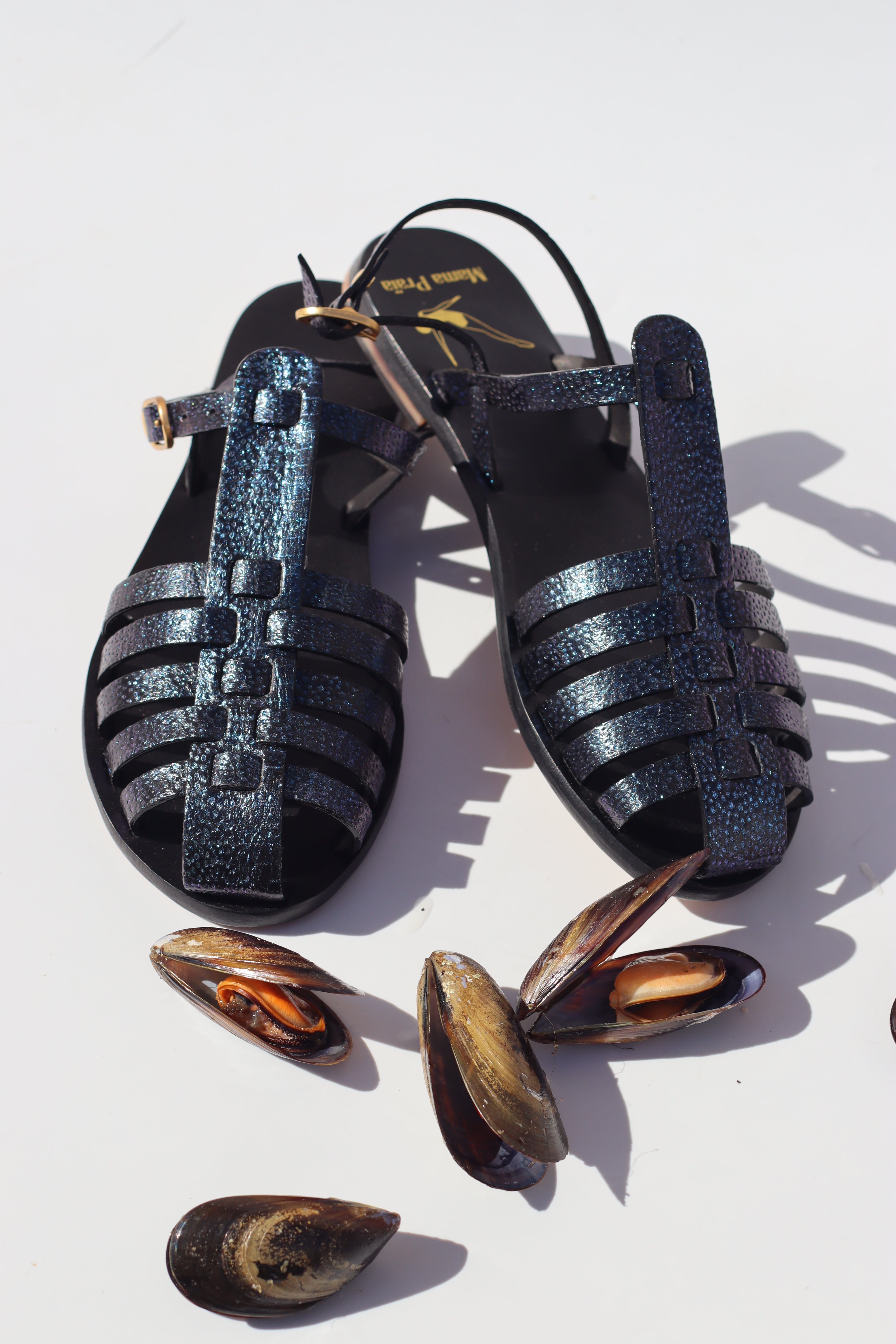WILD PAIR GENUINE LEATHER BLACK FISHERMAN SANDALS MADE IN BRAZIL Y2K SIZE 10M Buy Oliver Bonas Black Patent Weave Fisherman Sandals from  main image 4
