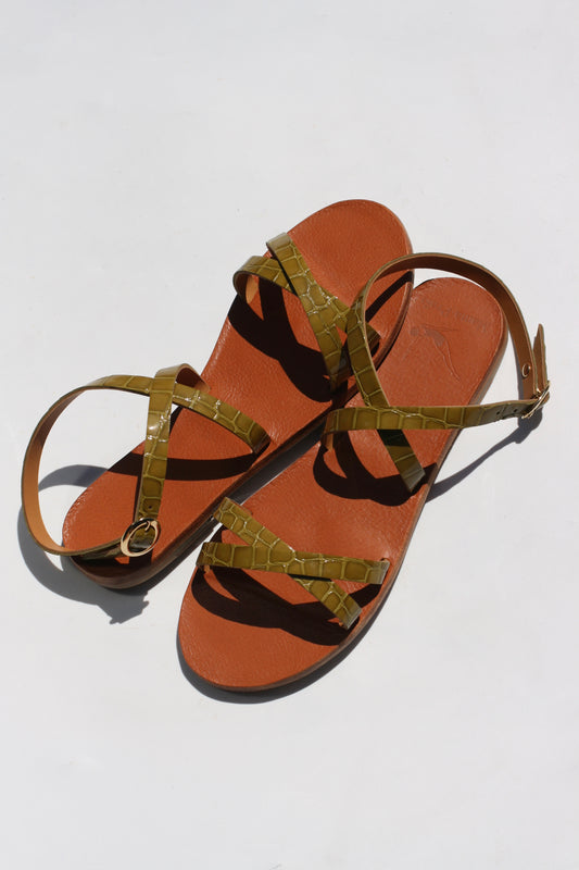 Green Dundee - Ankle Sandals