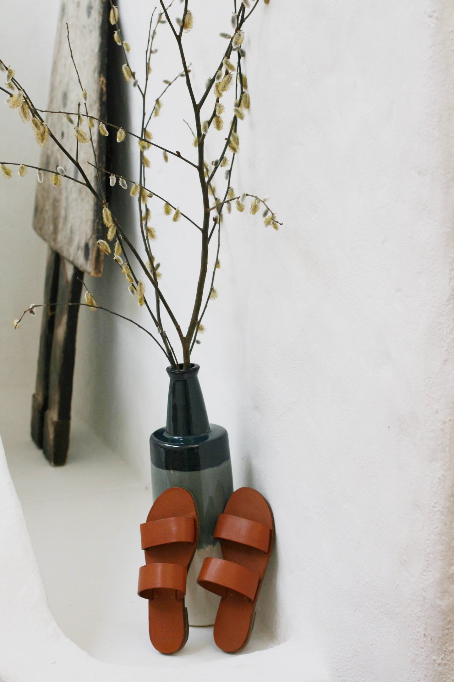 Camel - Two-Strap Sandals