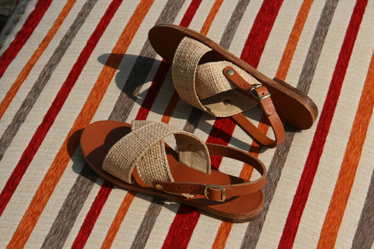 Camomille - Slingback Cross Sandals