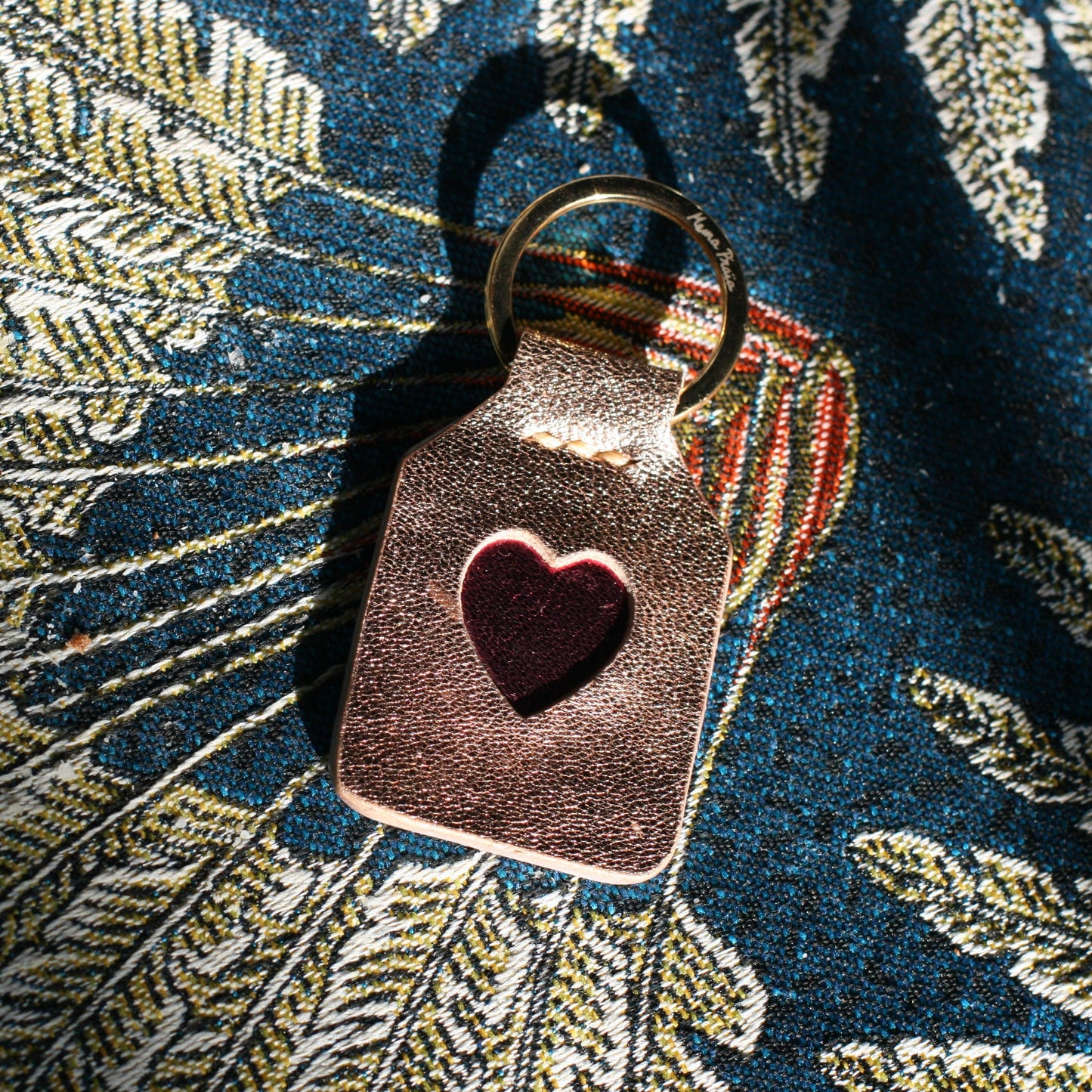 Goldy Pink + Disco Pink Heart - Keyring