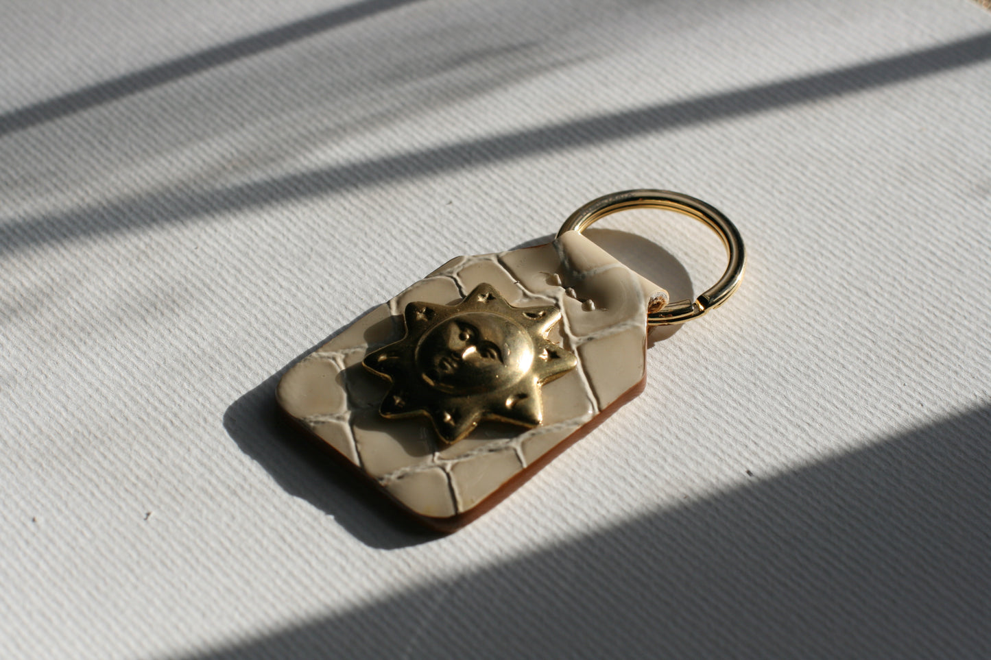 Cream + Sunny Jewel - Keyring