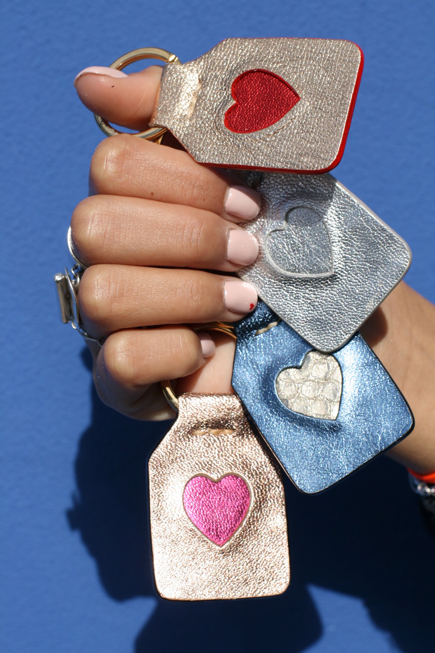 Goldy Pink + Disco Pink Heart - Keyring