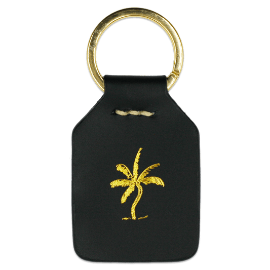 Black + Goldy Palm Tree - Porte-clés