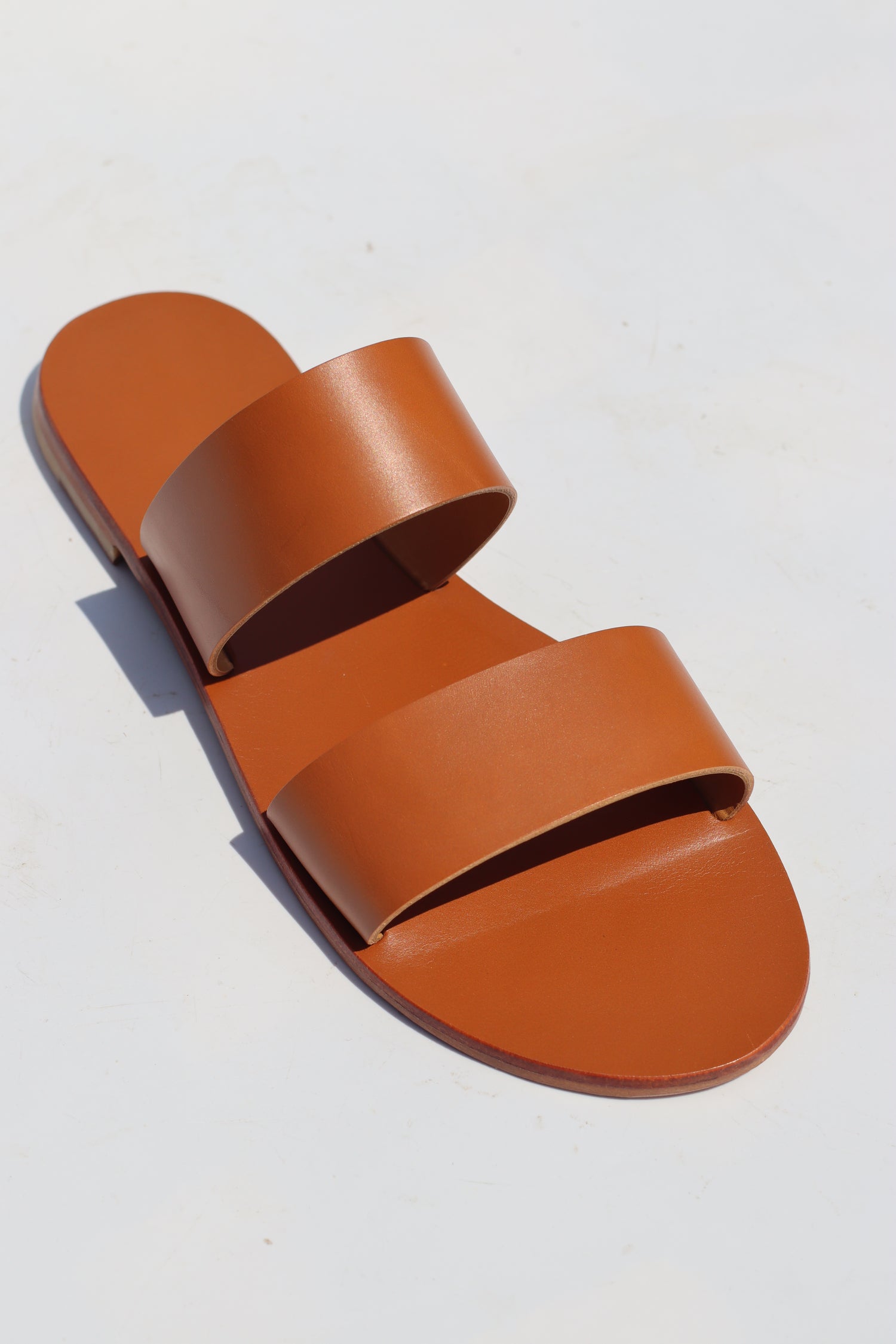 Camel Camel Sole Two-Strap Sandals – Mama Praïa - Main Image
