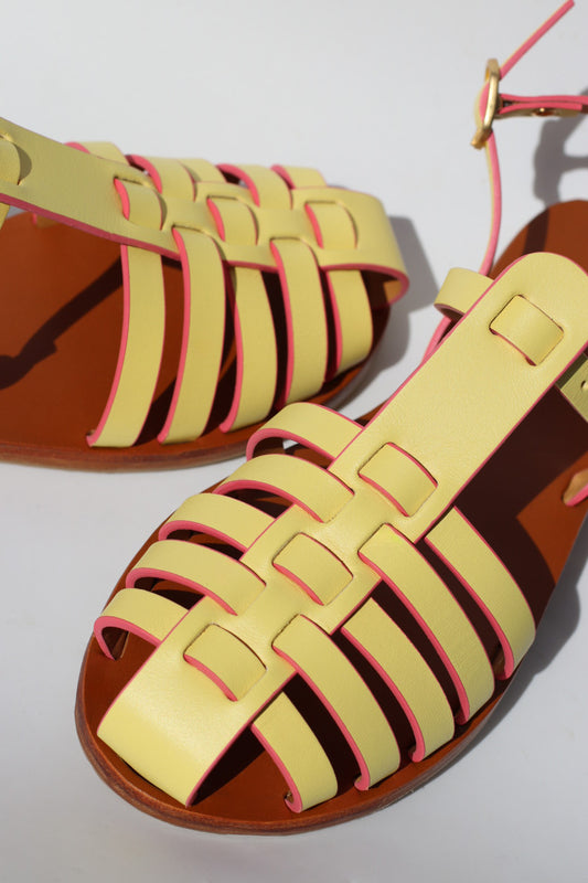 Sunny + Pink Touch - Camel Sole - Fisherman Sandals