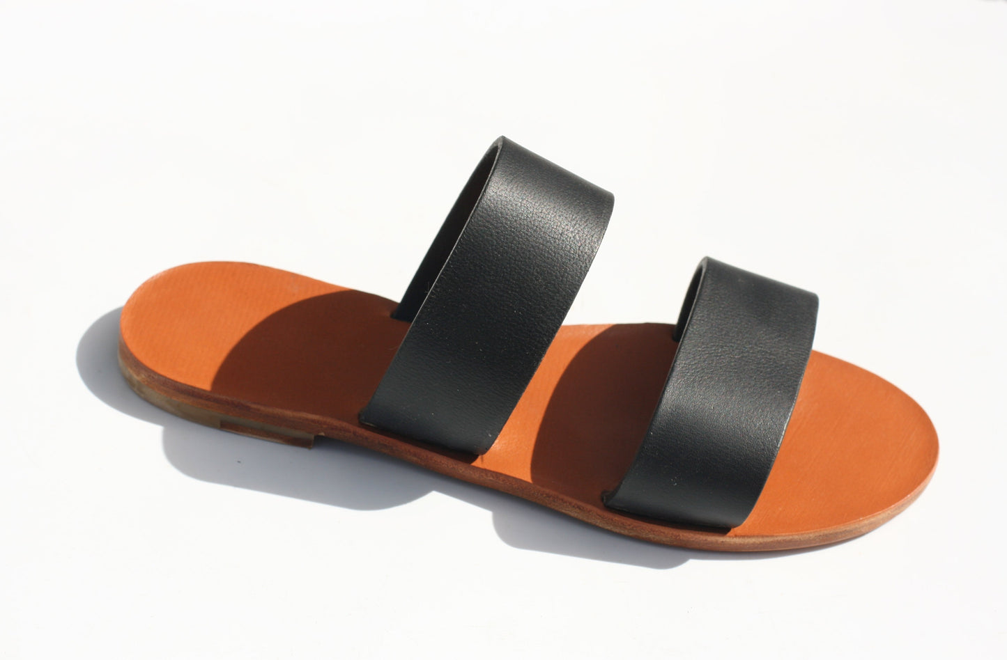 Black - Two-Strap Sandals
