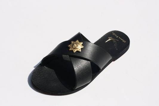 All Black Sun - Sandales Cross