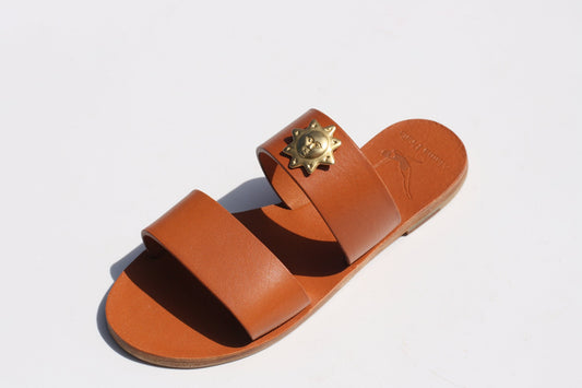 Camel Sun - Two-Strap Sandals