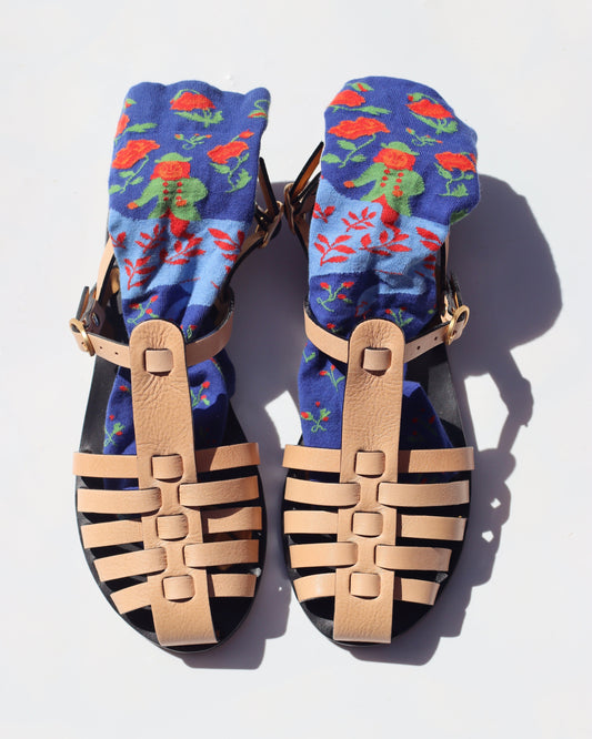 packshot of fisherman leather with original socks