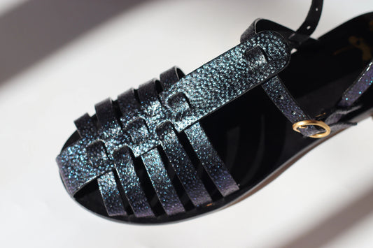 Blue Fish - Black Sole - Fisherman Sandals