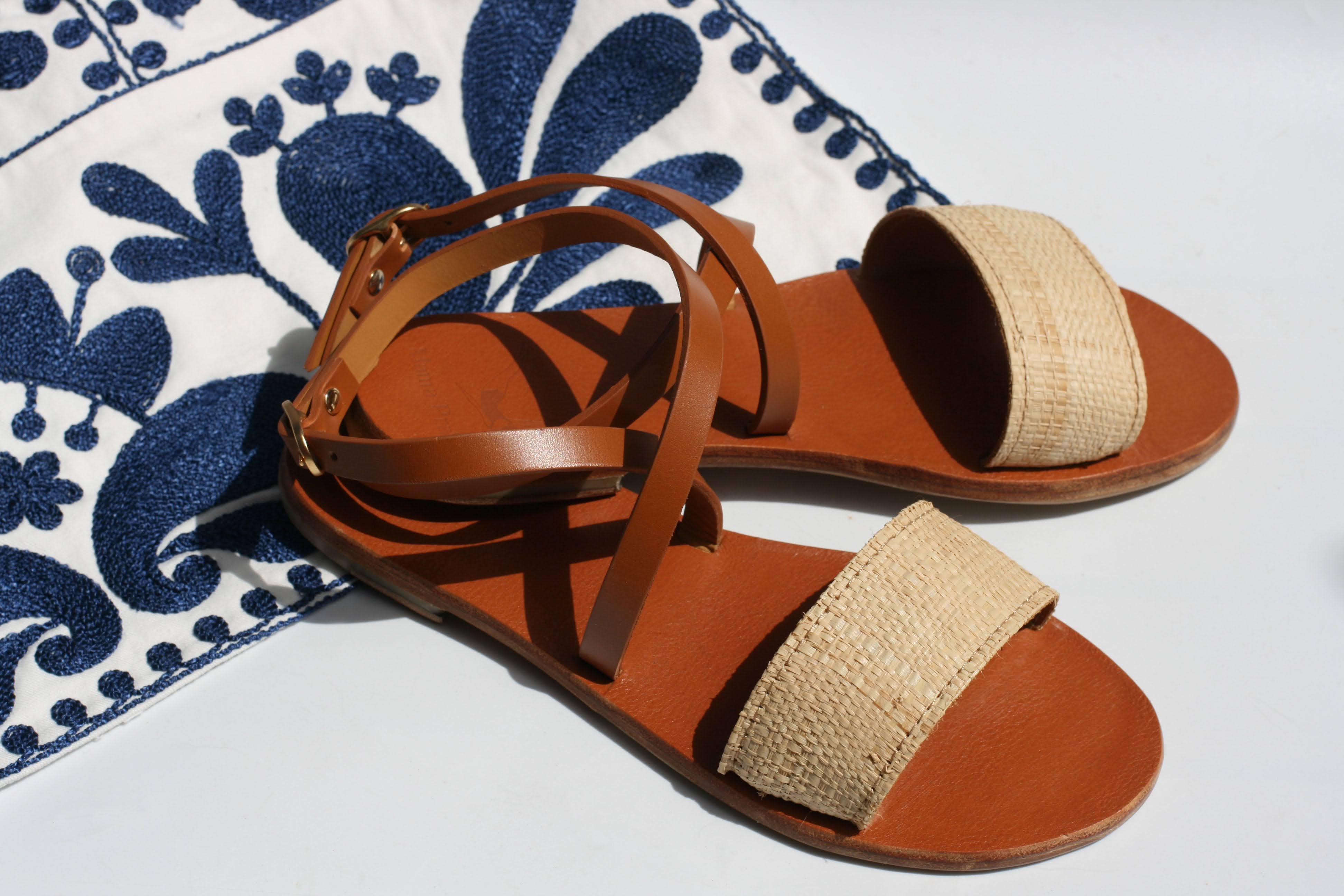 Mama Rafia Women's raffia flat sandals – Mama Praïa