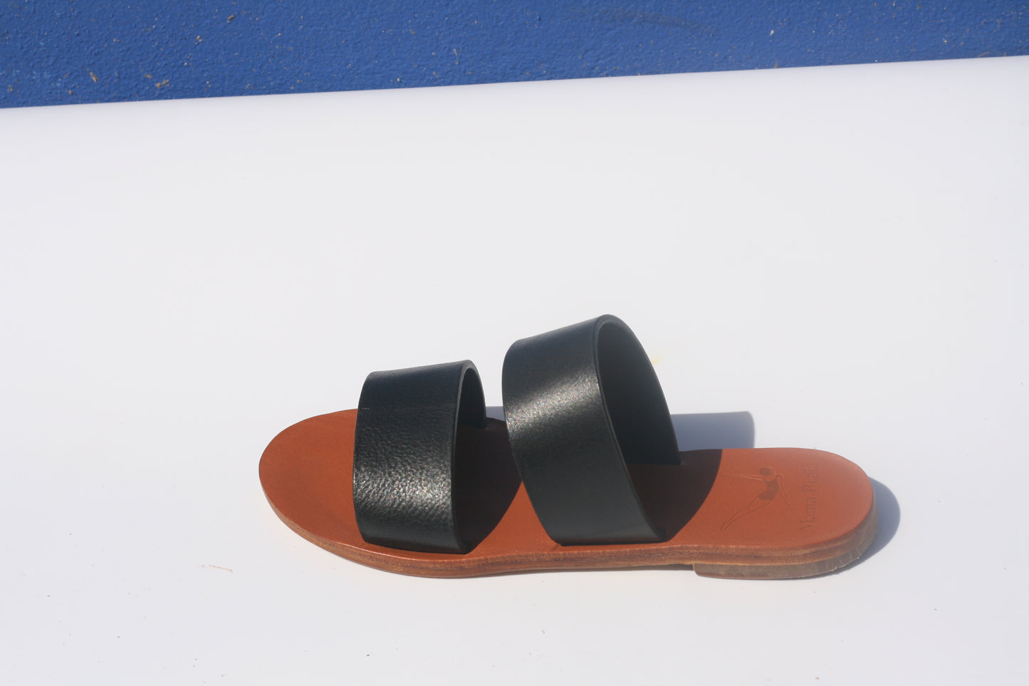 Black - Two-Strap Sandals