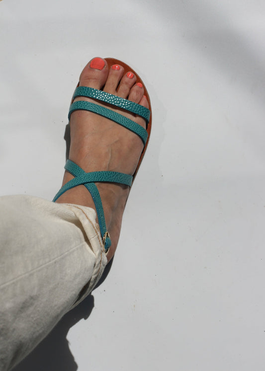 Turquoise - Sandales Ankle