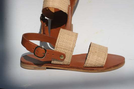 Camomille - Slingback Two-Strap Sandals