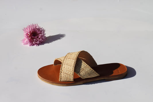 Raphiki - Camel Sole - Cross Sandals