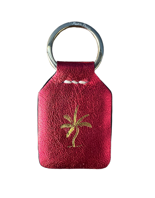 Lunar Red + Goldy Palm Tree - Porte-clés
